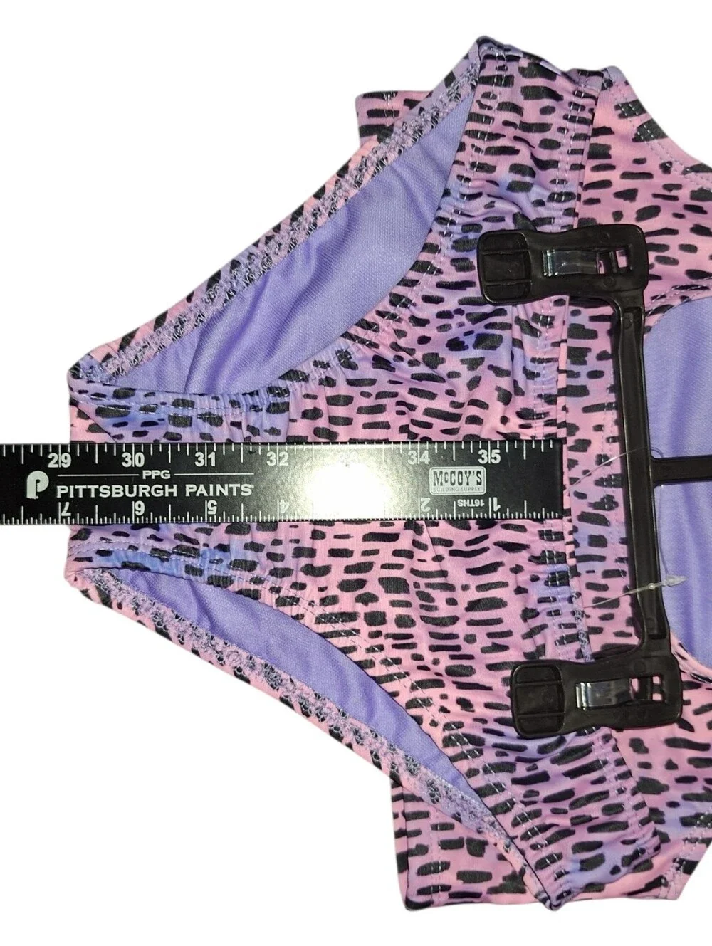 Maui and Sons Girls 2 Piece Bikini Swimsuit Pink Blue Leopard Medium 7-8 NWT